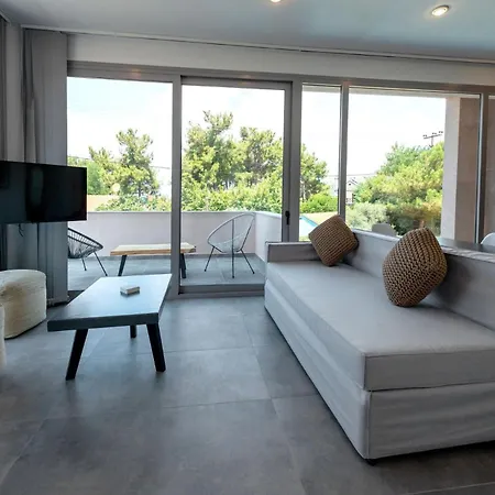 Charming Thasos | Lotus | 2 Bedrooms | Furnished Balcony With Sea View | Rachoni, Skala Rachoniou Skala Rachoni (Thasos)