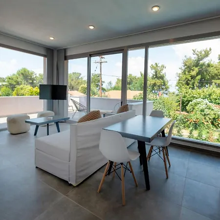Charming Thasos | Lotus | 2 Bedrooms | Furnished Balcony With Sea View | Rachoni, Skala Rachoniou Villa Skala Rachoni (Thasos)