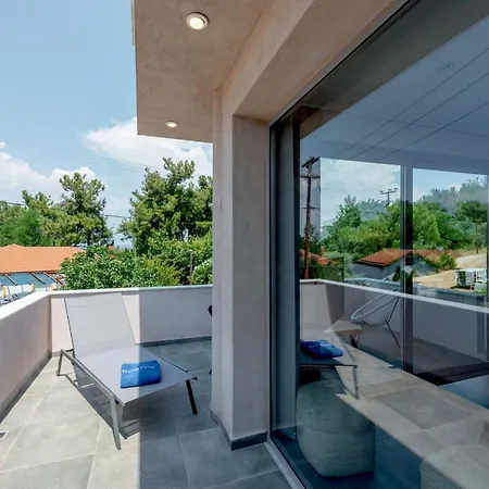 Charming Thasos | Lotus | 2 Bedrooms | Furnished Balcony With Sea View | Rachoni, Skala Rachoniou Villa *